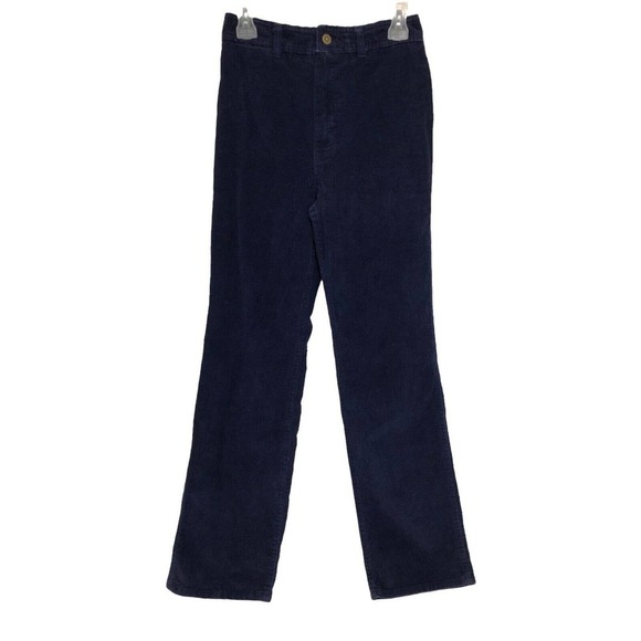 Sears Pants - Sears Vintage Womens Size 12 Navy Blue Corduroy Pants 26" Waist Bootcut Boho